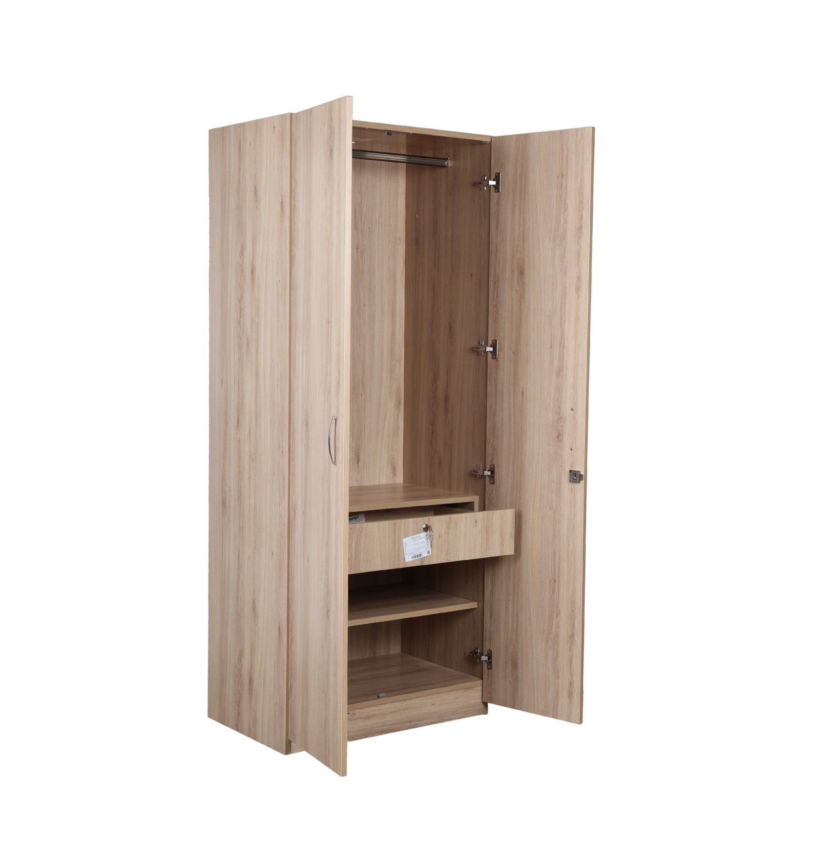 Ataria 2 Door Wardrobe – Oak Finish